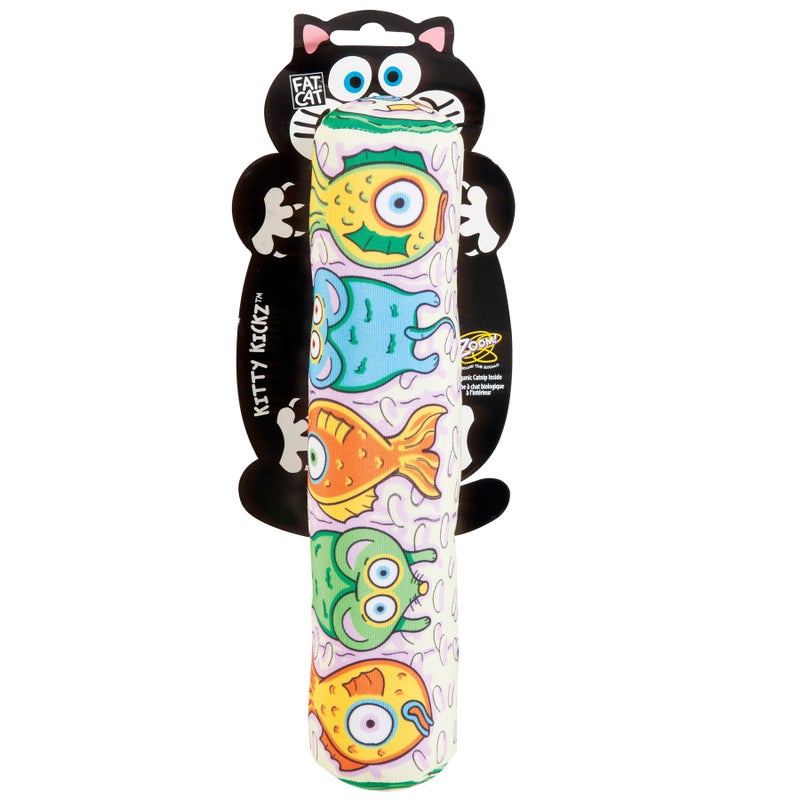 Fat Cat Fat Cat Kitty Kickz Gold Fish Roll Toy - Image 4